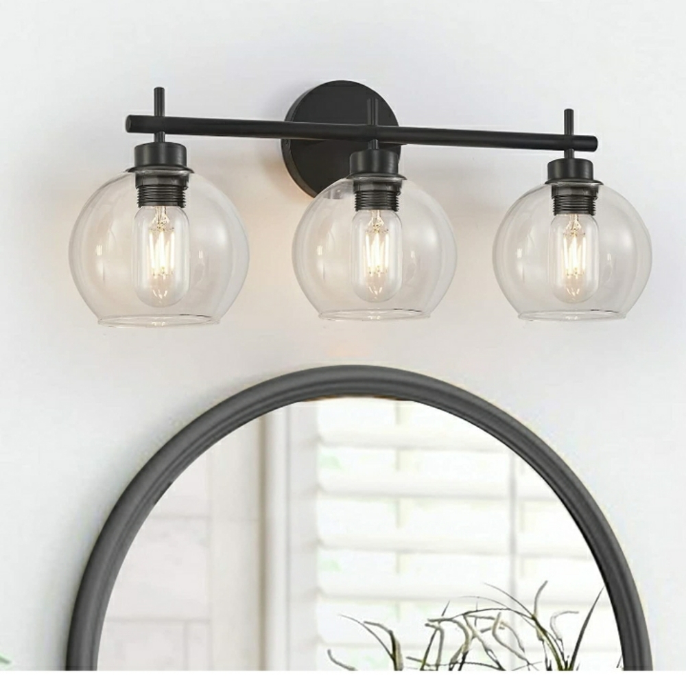 Black vanity light